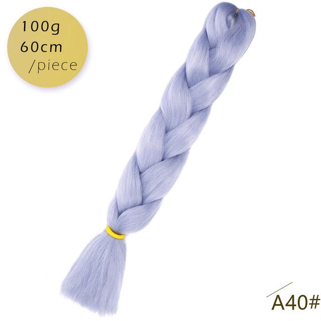 Spring sunshine 1 5PCS 24inch Jumbo Braid Hair Yaki Soft Hair Ombre Crochet Braiding Synthetic Hair Extension For Braids Pink