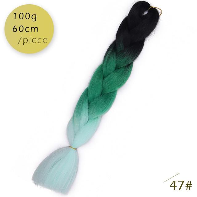 Spring sunshine 1 5PCS 24inch Jumbo Braid Hair Yaki Soft Hair Ombre Crochet Braiding Synthetic Hair Extension For Braids Pink