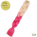 Spring sunshine 1 5PCS 24inch Jumbo Braid Hair Yaki Soft Hair Ombre Crochet Braiding Synthetic Hair Extension For Braids Pink