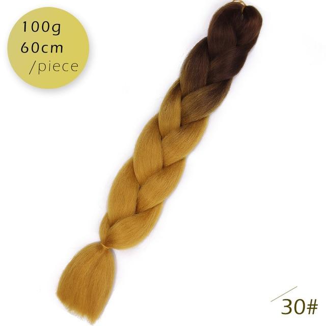 Spring sunshine 1 5PCS 24inch Jumbo Braid Hair Yaki Soft Hair Ombre Crochet Braiding Synthetic Hair Extension For Braids Pink