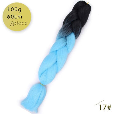 Spring sunshine 1 5PCS 24inch Jumbo Braid Hair Yaki Soft Hair Ombre Crochet Braiding Synthetic Hair Extension For Braids Pink