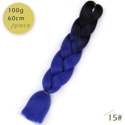Spring sunshine 1 5PCS 24inch Jumbo Braid Hair Yaki Soft Hair Ombre Crochet Braiding Synthetic Hair Extension For Braids Pink