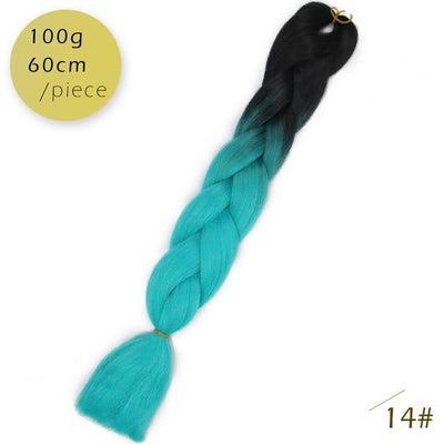 Spring sunshine 1 5PCS 24inch Jumbo Braid Hair Yaki Soft Hair Ombre Crochet Braiding Synthetic Hair Extension For Braids Pink