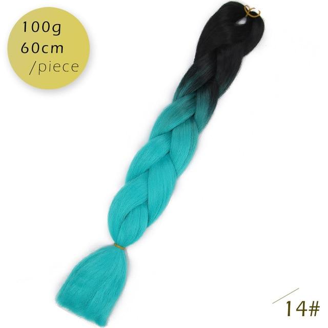 Spring sunshine 1 5PCS 24inch Jumbo Braid Hair Yaki Soft Hair Ombre Crochet Braiding Synthetic Hair Extension For Braids Pink