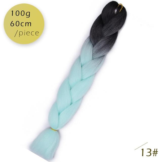 Spring sunshine 1 5PCS 24inch Jumbo Braid Hair Yaki Soft Hair Ombre Crochet Braiding Synthetic Hair Extension For Braids Pink