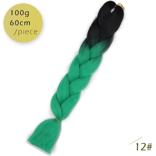 Spring sunshine 1 5PCS 24inch Jumbo Braid Hair Yaki Soft Hair Ombre Crochet Braiding Synthetic Hair Extension For Braids Pink