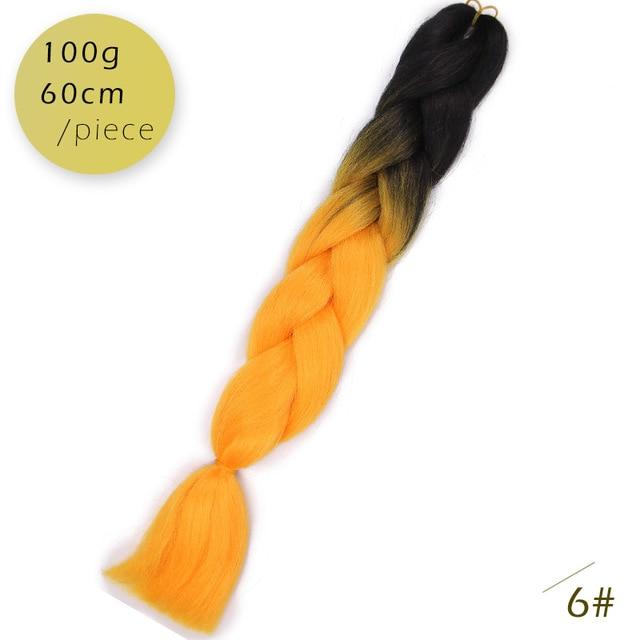 Spring sunshine 1 5PCS 24inch Jumbo Braid Hair Yaki Soft Hair Ombre Crochet Braiding Synthetic Hair Extension For Braids Pink