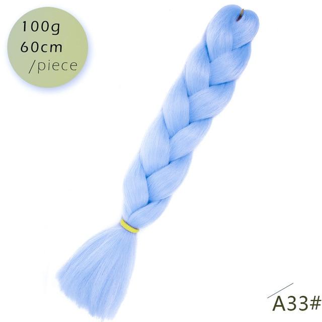 Spring sunshine 1 5PCS 24inch Jumbo Braid Hair Yaki Soft Hair Ombre Crochet Braiding Synthetic Hair Extension For Braids Pink