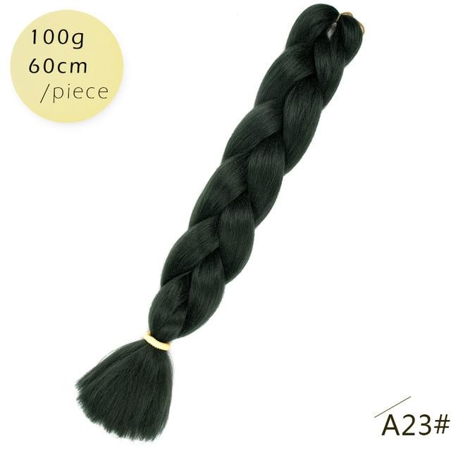 Spring sunshine 1 5PCS 24inch Jumbo Braid Hair Yaki Soft Hair Ombre Crochet Braiding Synthetic Hair Extension For Braids Pink
