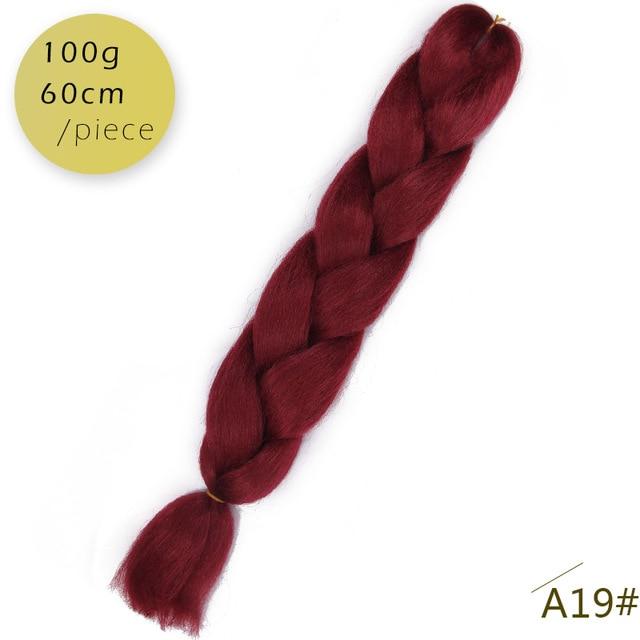 Spring sunshine 1 5PCS 24inch Jumbo Braid Hair Yaki Soft Hair Ombre Crochet Braiding Synthetic Hair Extension For Braids Pink