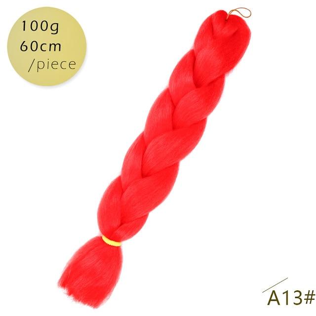 Spring sunshine 1 5PCS 24inch Jumbo Braid Hair Yaki Soft Hair Ombre Crochet Braiding Synthetic Hair Extension For Braids Pink