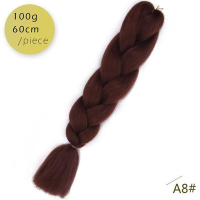 Spring sunshine 1 5PCS 24inch Jumbo Braid Hair Yaki Soft Hair Ombre Crochet Braiding Synthetic Hair Extension For Braids Pink