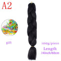 MERISIHAIR 24inch Ombre  Synthetic Crochet Hair Extensions Jumbo Braids Hairstyles Pink  Red Blue Braiding Hair