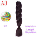 MERISIHAIR 24inch Ombre  Synthetic Crochet Hair Extensions Jumbo Braids Hairstyles Pink  Red Blue Braiding Hair