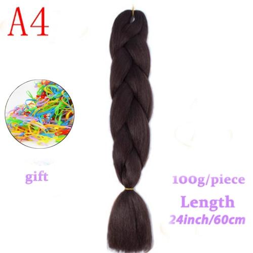 MERISIHAIR 24inch Ombre  Synthetic Crochet Hair Extensions Jumbo Braids Hairstyles Pink  Red Blue Braiding Hair