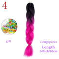 MERISIHAIR 24inch Ombre  Synthetic Crochet Hair Extensions Jumbo Braids Hairstyles Pink  Red Blue Braiding Hair