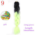 MERISIHAIR 24inch Ombre  Synthetic Crochet Hair Extensions Jumbo Braids Hairstyles Pink  Red Blue Braiding Hair