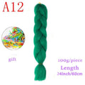 MERISIHAIR 24inch Ombre  Synthetic Crochet Hair Extensions Jumbo Braids Hairstyles Pink  Red Blue Braiding Hair