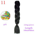MERISIHAIR 24inch Ombre  Synthetic Crochet Hair Extensions Jumbo Braids Hairstyles Pink  Red Blue Braiding Hair