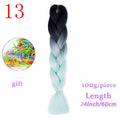 MERISIHAIR 24inch Ombre  Synthetic Crochet Hair Extensions Jumbo Braids Hairstyles Pink  Red Blue Braiding Hair