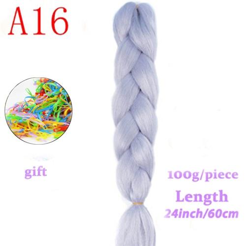 MERISIHAIR 24inch Ombre  Synthetic Crochet Hair Extensions Jumbo Braids Hairstyles Pink  Red Blue Braiding Hair