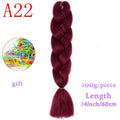 MERISIHAIR 24inch Ombre  Synthetic Crochet Hair Extensions Jumbo Braids Hairstyles Pink  Red Blue Braiding Hair