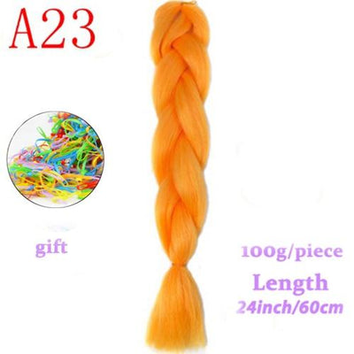 MERISIHAIR 24inch Ombre  Synthetic Crochet Hair Extensions Jumbo Braids Hairstyles Pink  Red Blue Braiding Hair