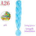 MERISIHAIR 24inch Ombre  Synthetic Crochet Hair Extensions Jumbo Braids Hairstyles Pink  Red Blue Braiding Hair