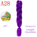 MERISIHAIR 24inch Ombre  Synthetic Crochet Hair Extensions Jumbo Braids Hairstyles Pink  Red Blue Braiding Hair