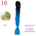 MERISIHAIR 24inch Ombre  Synthetic Crochet Hair Extensions Jumbo Braids Hairstyles Pink  Red Blue Braiding Hair