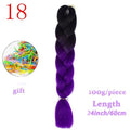 MERISIHAIR 24inch Ombre  Synthetic Crochet Hair Extensions Jumbo Braids Hairstyles Pink  Red Blue Braiding Hair