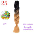 MERISIHAIR 24inch Ombre  Synthetic Crochet Hair Extensions Jumbo Braids Hairstyles Pink  Red Blue Braiding Hair