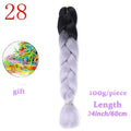 MERISIHAIR 24inch Ombre  Synthetic Crochet Hair Extensions Jumbo Braids Hairstyles Pink  Red Blue Braiding Hair