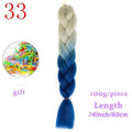 MERISIHAIR 24inch Ombre  Synthetic Crochet Hair Extensions Jumbo Braids Hairstyles Pink  Red Blue Braiding Hair