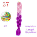 MERISIHAIR 24inch Ombre  Synthetic Crochet Hair Extensions Jumbo Braids Hairstyles Pink  Red Blue Braiding Hair