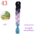 MERISIHAIR 24inch Ombre  Synthetic Crochet Hair Extensions Jumbo Braids Hairstyles Pink  Red Blue Braiding Hair
