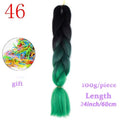 MERISIHAIR 24inch Ombre  Synthetic Crochet Hair Extensions Jumbo Braids Hairstyles Pink  Red Blue Braiding Hair