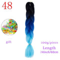 MERISIHAIR 24inch Ombre  Synthetic Crochet Hair Extensions Jumbo Braids Hairstyles Pink  Red Blue Braiding Hair
