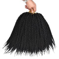 AliRobam Havana Twist Braid Gray/brown/red Braiding Hair Crochet Braids Ombre Color Synthetic Hair Extensions 12 Roots/pack