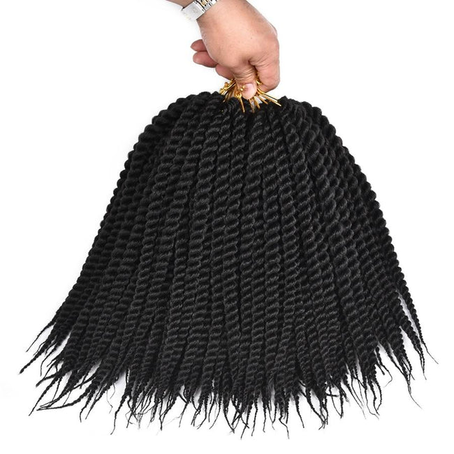 AliRobam Havana Twist Braid Gray/brown/red Braiding Hair Crochet Braids Ombre Color Synthetic Hair Extensions 12 Roots/pack