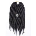 AliRobam Havana Twist Braid Gray/brown/red Braiding Hair Crochet Braids Ombre Color Synthetic Hair Extensions 12 Roots/pack