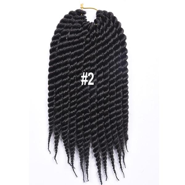 AliRobam Havana Twist Braid Gray/brown/red Braiding Hair Crochet Braids Ombre Color Synthetic Hair Extensions 12 Roots/pack