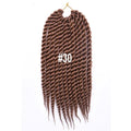 AliRobam Havana Twist Braid Gray/brown/red Braiding Hair Crochet Braids Ombre Color Synthetic Hair Extensions 12 Roots/pack