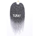 AliRobam Havana Twist Braid Gray/brown/red Braiding Hair Crochet Braids Ombre Color Synthetic Hair Extensions 12 Roots/pack