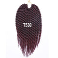 AliRobam Havana Twist Braid Gray/brown/red Braiding Hair Crochet Braids Ombre Color Synthetic Hair Extensions 12 Roots/pack