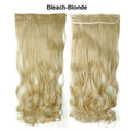 SNOILITE 17/24/27/29" Long Curly Synthetic Clip in one piece Hair Extensions Half Full Head Hairpiece with 5 clips Black Brown