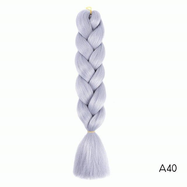 Bulk Hair Ombre expression Braiding Hair Synthetic Extensions Crochet Box Braids Color Hair Jumbo Braids
