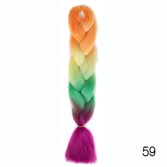 Bulk Hair Ombre expression Braiding Hair Synthetic Extensions Crochet Box Braids Color Hair Jumbo Braids