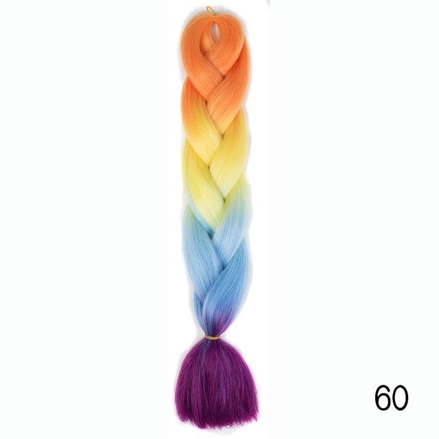 Bulk Hair Ombre expression Braiding Hair Synthetic Extensions Crochet Box Braids Color Hair Jumbo Braids
