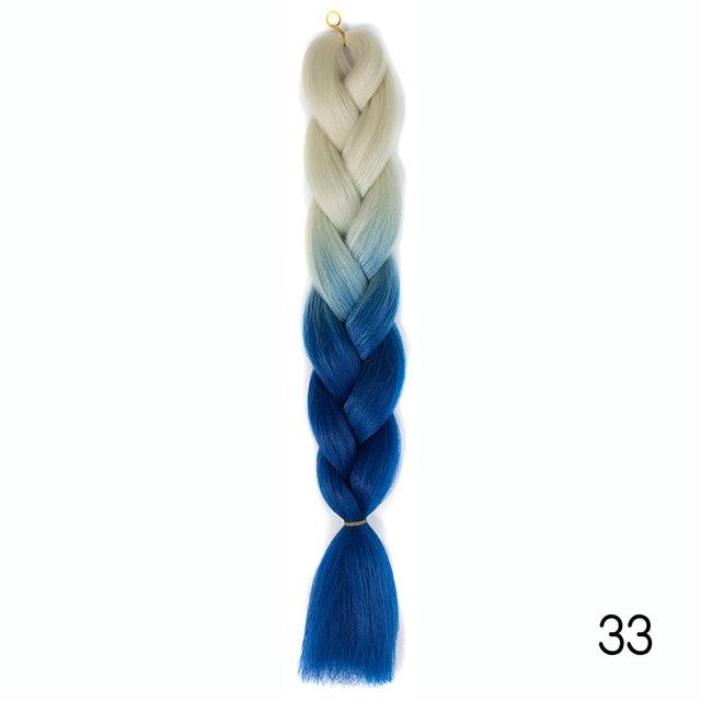 Bulk Hair Ombre expression Braiding Hair Synthetic Extensions Crochet Box Braids Color Hair Jumbo Braids